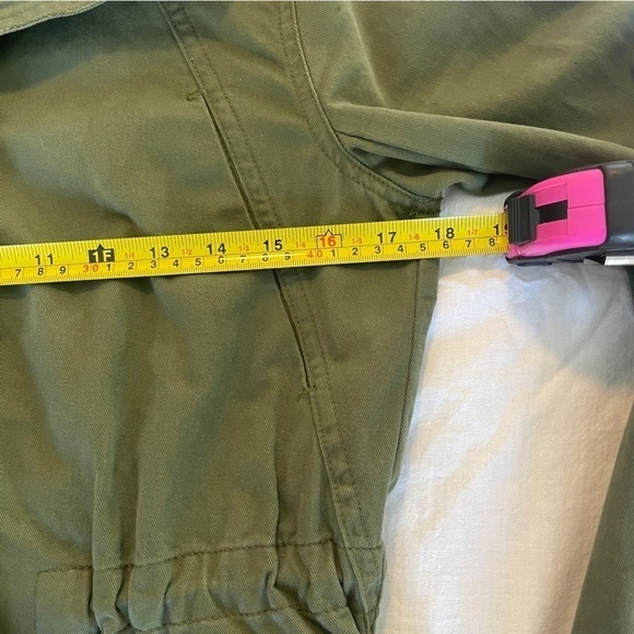 FOREVER 21 Olive Green Parka Jacket Size Small removable hood - Picture 9 of 14